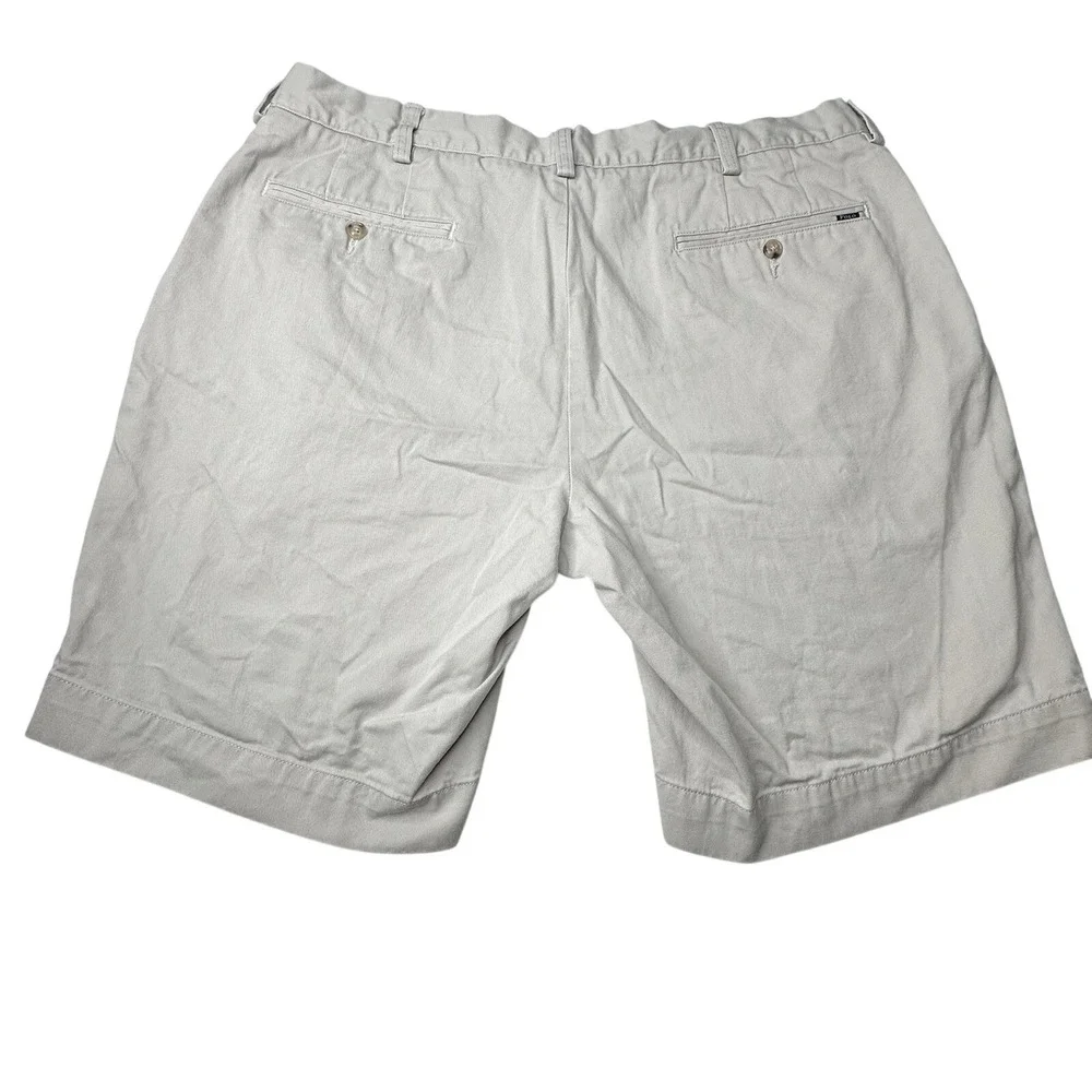 Polo Ralph‎ Lauren Chino Shorts Men's 38 Oatmeal Coin Pocket Classic Fit Preppy